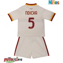 Camiseta AS Roma Evan Ndicka #5 Visitante Equipación para niños 2026-27 manga corta (+ pantalones cortos)